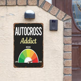 Vintage Metal Tin Sign Autocross for Home,Patio,Yard,Kitchen & More 8x12 Inches Retro Funny Quote Wall Decor for Indoor & Outdoor Use