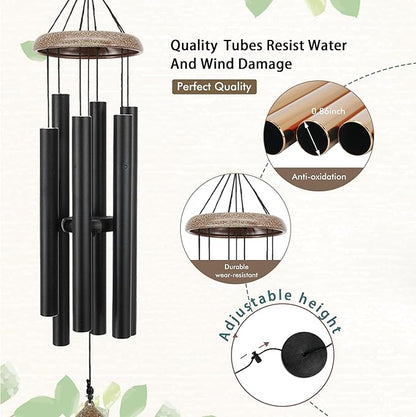 ASTARIN Personalized Happy Retirement Gift, Custom Name Retirement Wind Chimes for Women Men, 35" Large Deep Tone Wind Chime Retire Gifts for Teacher Husband Friends Parents(Produced in USA)