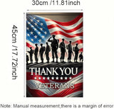 BlissYard Veterans Day Garden Flag 12x18 Inch, Thank You Veterans Double Sided Garden Flag for Outside Yard Decor, Military Veteran Garden Flags Veterans Day Yard Flag, Memorial Honor Gift for Veterans