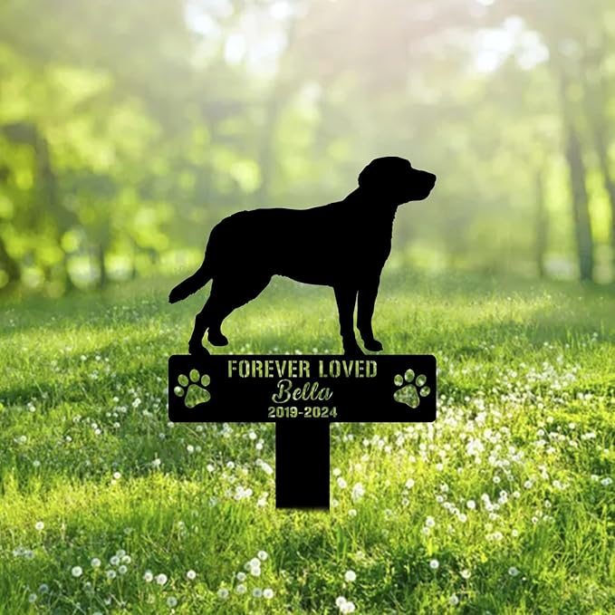 Custom Entlebucher Mountain Metal Memorial Garden Stake Personalized Pet Grave Marker Name Sign Remembrance Stake Decor Sympathy Dog Loss,Outdoor Statues for Yard Garden Lawn Patio Pathway Grave.