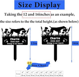 Custom German Shorthaired Pointer Dog Memorial Grave Marker,Personalized Flora Dog Memorial Stake,Dog Memorial Plaque Burial Stake Engraved Sign,Dog Sympathy Grave Stake,Dog Statue Headstone