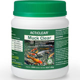 Muck Clear – Natural Pond Sludge Treatment, 4 LB for Ponds, Fountains & Bird Baths, Beneficial Bacteria & Enzymes, Chemical-Free & Safe for Fish, Pets & Wildlife