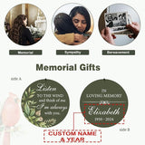 ASTARIN Personalized Memorial 30"/36" Wind Chimes for Loss of Loved One Mom Dad, Produced in USA Memorial Gifts for Sympathy Bereavement Remember, Deep Tone in Memory of Wind Chimes for Outside