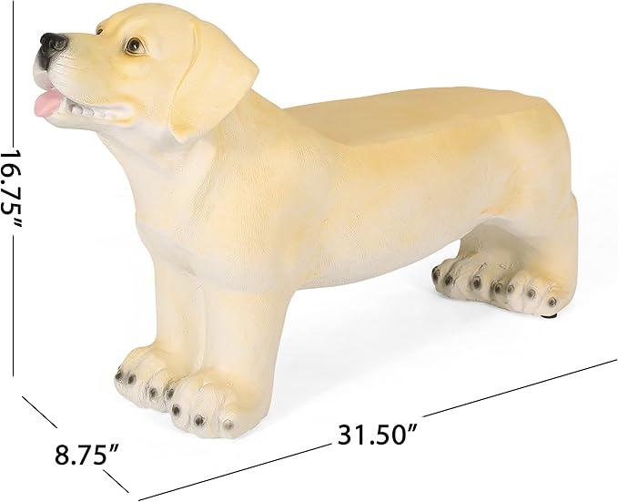 Dog Bench, Outdoor Bench, Light Brown, No Assembly Required