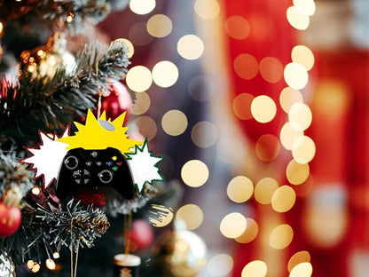 Gamer Ornaments for Christmas Tree, Gamer Tree Ornaments, Video Game Controller, Gaming Ornament and Video Game Controller - to Be Personalized at Home, with Year Hangtag - Comes in Gift Box