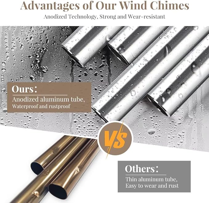 Synhonty 32'' Memorial Wind Chimes for Loss of Son, Sympathy Gifts, Bereavement/Condolence/Remembrance Gifts, Windchimes in Memory of Son