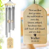 Sympathy Wind Chimes, Personalized Memorial Wind Chimes in Memory of Loved One - Bereavement Gifts for Loss of Loved One