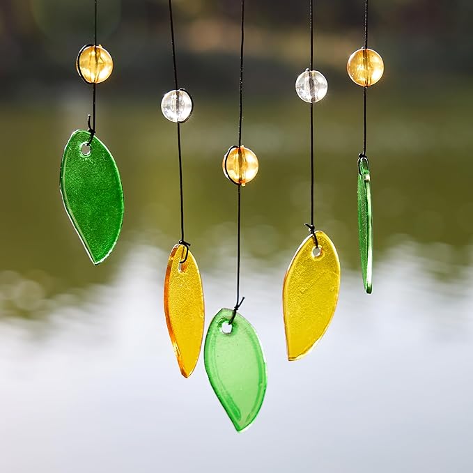 Stained Glass Suncatcher, Sunflower and Ladybug Window Hanging, 20 x 8 inches, Hand-Painted (Style 1)