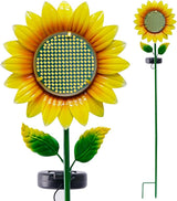 Solar Sunflower Garden Stake Lights, Waterproof LED Outdoor Decorative Lights for Yard Patio Lawn, Unique Birthday Gift for Mom Grandma, Garden Gift for Plant Lovers