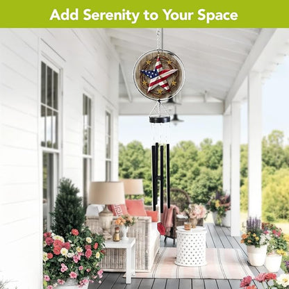 Briarwood Lane American Barnstar Illuminated Wind Chime