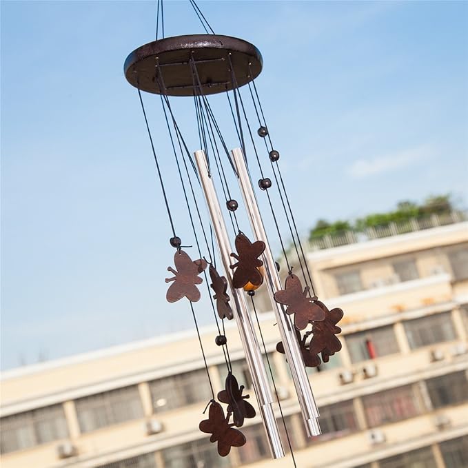 Hand Tuned Aluminum Feng Shui Wind Chime for Patio, Garden, Terrace and Balcony - Beautiful Outdoor Decor WIN-YX26B