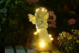 Pohabery Angel Garden Decor Statue Solar Angel Decorations for Yard Outdoor Decorations for Patio Gift for Mom