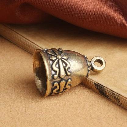 20 Pieces Copper Antique Bells,Kabcifea Small Bells Wind Chimes Craft Bells Door Bells with Lanyard for Home School Office Wedding Christmas Decorations
