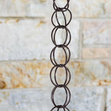 DOITOOL Copper Garden Rain Chain for Gutter Downspout 1m Decorative Drainage Rain Chain for Villa Roof Winter Outdoor Décor