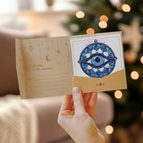 Mandala Evil Eye Acrylic Suncatcher, Boho Suncatchers for Window Hanging Ornament, Stained Glass Effect Indoor Outdoor Garden Decor for Hippie Lover, Gifts for Mother's Day, Mom, Grandma, Wife, Women