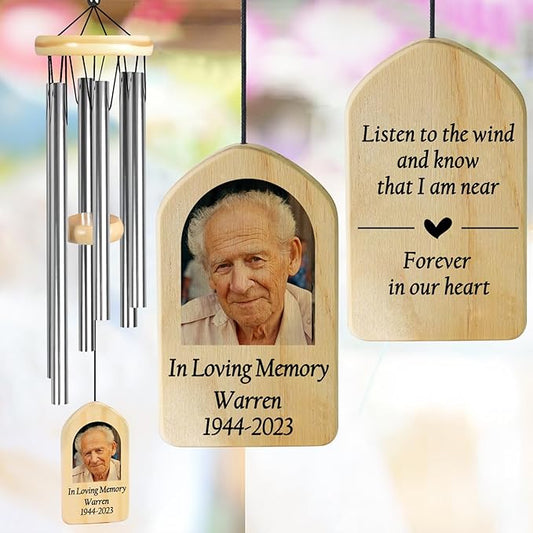 Wind Chimes for Loss, Personalized Loss Memory Gift, Bereavement & Memorial Gifts - In Loving Memory