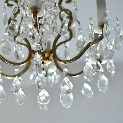 10pcs Crystal Sun Catcher, 38mm Hanging Clear Teardrops Crystals Chandelier Parts Prisms Pendants with Hook for Windows Lamps and Lanterns Party Birthday Decorations Home Decor (Clear Teardrop)