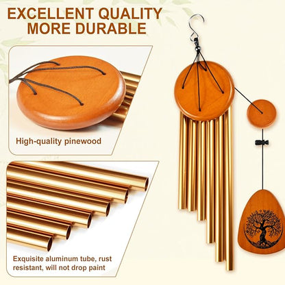 Gifts for Mom, Moms Wind Chimes, Best Gift for Mom, Mother Birthday Gift from Daughter Son, Love Reminder Gifts for Birthday Thanksgiving Christmas