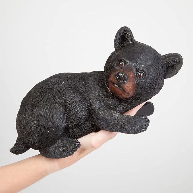 Bits and Pieces – Bear Cub Tree Hugger - Yard Decorations - Adorable Tree Sculpture - Outdoor Decoration - Garden Peeker Yard Art - 13-3/4" x 8"