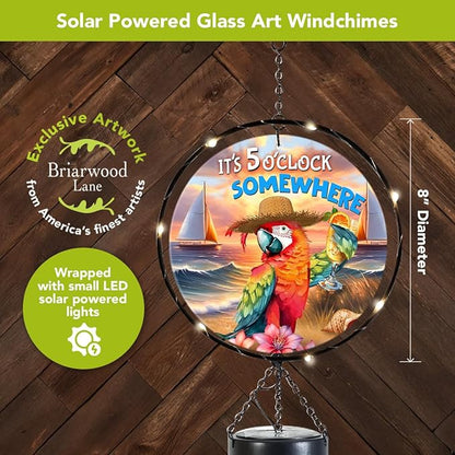 Briarwood Lane Sunset Parrot Illuminated Wind Chime