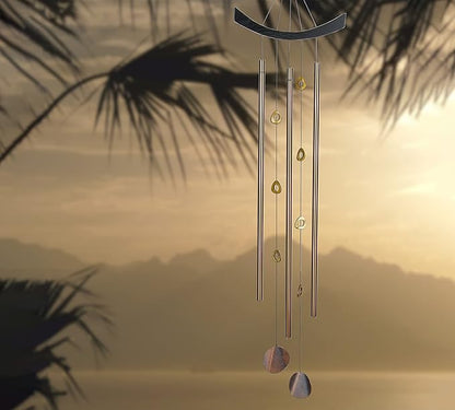 Woodstock Chimes Signature Collection, Woodstock Feng Shui Chime, 41'' Chi Energy Tiger's-Eye Eastern Energies Wind Chimes for Outdoor, Patio, Home or Garden Décor (CET)