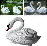 Garden Statues Garden Pond Float Swan Decor Swan Figurine Float Realistic for Courtyard Gardens Yard Lawn Sculpture Country Farm Figures Yard Ornaments Decor