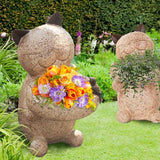 Cat Garden Statues Outdoor Decor,12’’ Height Cat Garden Sculptures,Christmas Decoration,Yard Lawn Ornaments,Gift for Thanksgiving