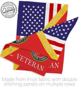 Home of Marine Corps Garden Flag - Armed Forces USMC Semper Fi United State American Military Veteran Retire - House Decoration Banner Small Yard Gift Double-Sided Made In USA 13 X 18.5, Thick Fabric