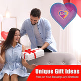 Heart Gifts for Mom, Moms Wind Spinners, Mother's Day Best Gift for Mom, Mother Birthday Gift from Daughter Son, Love Reminder Gifts for Mother's Day, Love Gifts for Outside, Purple, 12in
