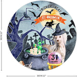 Retro Metal Sign 12"x12",Happy Halloween Scary Night Grave Witch Bats Trick Or Treat Dog Aluminum Tin Metal Sign for Home Living Room Bedroom Garden Farm Patio Decor Wall Art Poster