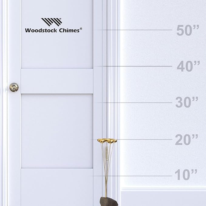 Woodstock Wind Chimes for Outside, Garden Deco, Outdoor & Patio Decor (20") Wind Bell Style Wind Chime Wind Bell Style Wind Chimes for Outdoor Decor Encore Garden Bells Christmas/Hanukkah Gifts (DCGB)