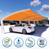 Houssity Orange 3' x 5' Balcony Deck Fence Privacy Screen Cover Panel Shade Cloth Fabric for Chain Link Fence Patio Pool Railing Driveway Walkway Porch Playground Dog Kennel Residence Commercial Use