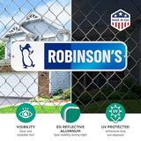 Customize Your Own Blue Street Sign with Penguin Symbol by SmartSign | 6" x 24" 3M EG Reflective Aluminum
