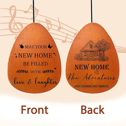 Housewarming Gifts New Home Chimes - House Warming Gifts for Women, House Warming Gift Wind Chimes, Wind Chime for Housewarming New Home, New Apartment Gift Ideas, Windchimes for Outside, 25.5"