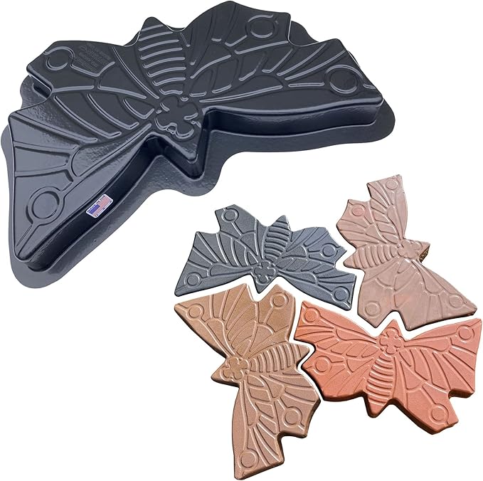 AUTUMN Butterfly Stepping Stone Mold, Concrete Cement Mold, DIY Walkway Stepping Stones, Butterfly Statue for Garden, Garden Decor
