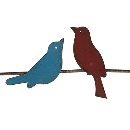 Metal Birds Wall Art – Metal Birds Wall Decor Art Birds On a Wire Metal Bird Wall Decor Outdoor Bird Decor (Large - 32.28"X7.71")