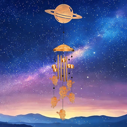 Astronaut Wind Chimes for Outside - Planet Astronauts Windchimes Outdoors Gifts for Women Men/Memorial Gift/Birthday Gifts Outdoor/Indoors, Garden Decor, Patio, Home, Porch, Yard Decorations
