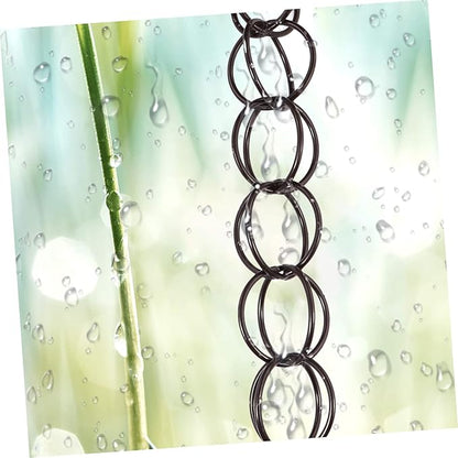 VOSAREA Decorative Copper Gutter Downspout Chain 1M Garden Rainwater Diverter Hummingbird Design for Outdoor Winter Drainage