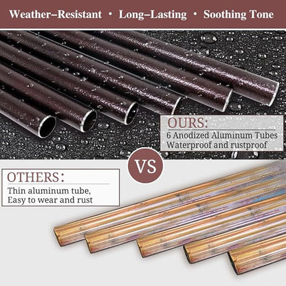 Memorial Wind Chimes for Loss of Loved One – Sympathy Wind Chime with Saying “Listen to The Wind” – Remembrance Bereavement Gift for Garden, Patio, or Outdoor Decor