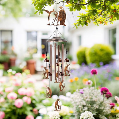 Penguin Gifts for Women Men - Penguins Wind Chimes Gifts for Women, Birthday Housewarming Ideas, Metal Memorial Windchimes for Outside, Outdoor Porch Patio Garden Decor