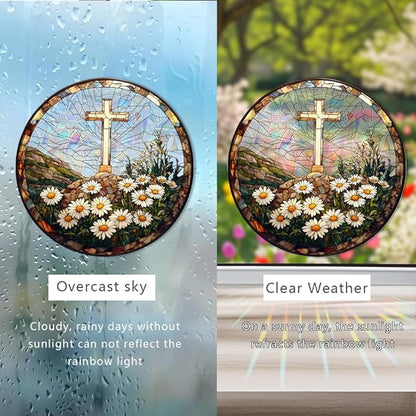 Sun Catchers Indoor Window, Acrylic Rainbow Suncatcher Window Hanging Decoration for Living Room Bedroom Summer Home Balcony Ornaments Decoration (SC2201)