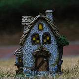 Zayton Garden House Statues Outdoor Yard Resin Decoration Gift Handmade Housewarming Gift for Patio Yard Lawn Waterproof Cracking