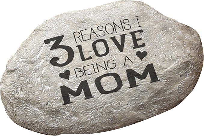 Personalization Universe Reasons Why Custom Garden Stones - Outdoor Decorative Stepping Stones with Family Names - Weather-Resistant Resin Garden Pathway Stones, Large 11.5" x 7.5"