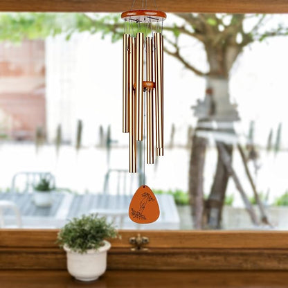 Mothers Day Wind Chimes for Mom, 28 Inches Outdoor Indoor Gift with Mute Option, Birthday Present from Daughter or Son, Hanging Decor for Patio Porch Balcony Yard, Mothers Day Items Gift for Mother
