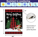 Seasonal Garden Flags Set of 12 Double Sided 28 x 40 Inch Yard Flags, Large House Flags for Outside, Fall Winter Halloween Christmas Outdoor Flags, Holiday Garden Flags for All Seasons