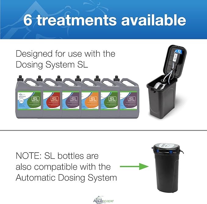 Aquascape Clean Fountain and Waterfall Water Treatment for Dosing System SL, 96095