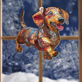 Acrylic Dog Christmas Ornament 2025 – Dachshund Gift for Lovers, Pet Memorial Keepsake, Cute Puppy Tree Decoration, Clear Acrylic Hanging Ornament for Pet Owners, Stocking Stuffer for Dog Mon, Sun-35