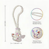 Sun Catchers for Windows Hanging, Crystal Butterfly Suncatchers for Window Garden Christmas Tree Wedding Party Patio Backyard Car Home Indoor/Outdoor Decoration Gift (1, Butterfly)