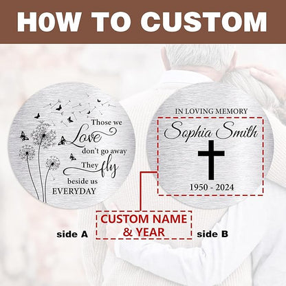 ASTARIN Personalized 30" Bereavement Wind Chimes for Outside, Memorial Gift in Remembrance of a Loved One, Sympathy Gift for Loss of Mother Father Husband, Garden Patio Decor