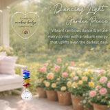Pet Memorial Suncatcher I Crossed The Rainbow Bridge - Dog Memorial Gifts - Pet Loss - Thoughtful Dogs and Cats Remembrance - Pet Sympathy - Crystal Bereavement Gift